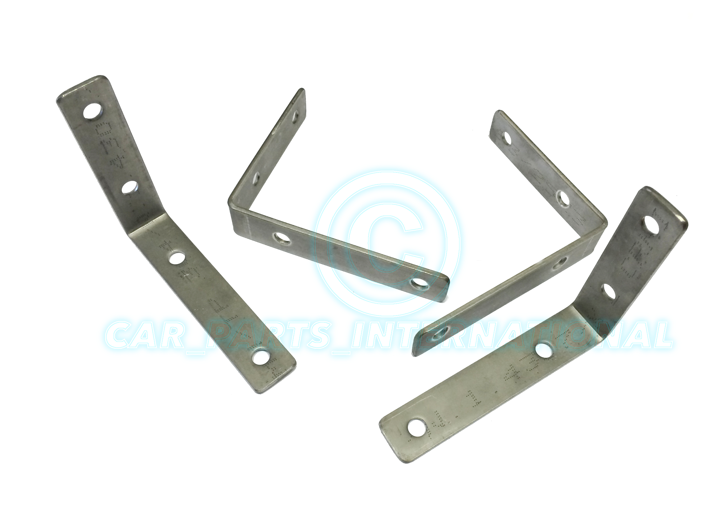 4x LARGE Trailer mudguard MOUNTING BRACKETS Stainless Steel Predrilled